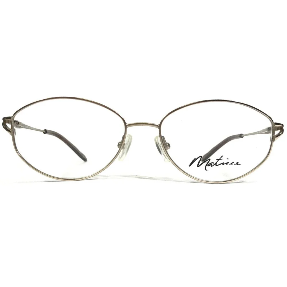 Matisse Eyeglasses Frames MA 524 MATTE GOLD Round Oval Full Wire Rim 55-16-135